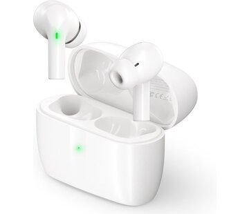 Unitone Ecouteurs sans fils Unitone - Ecouteurs Bluetooth - Earpods - Convient à Apple et Android - Blanc
