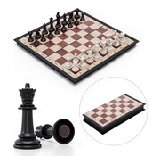 Échiquier magnétique avec pièces - Jeu d'échecs - Jeu d'échecs - Échecs - Bois - Pliable