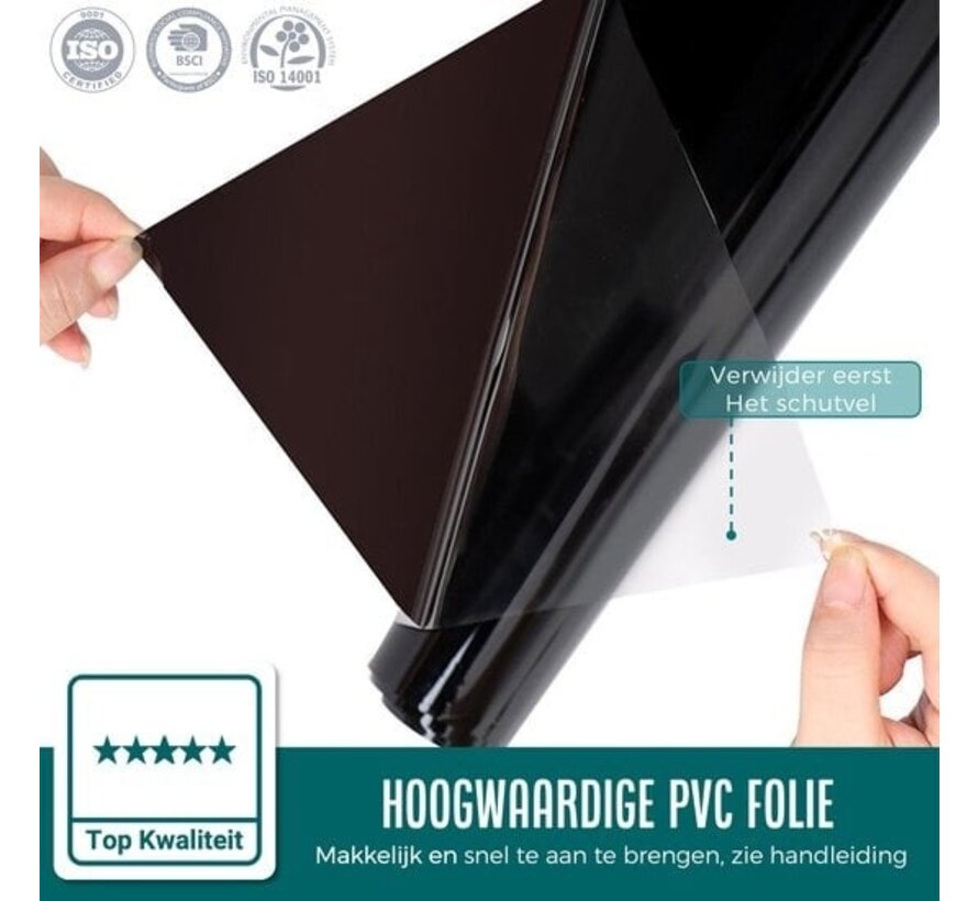 Homewell Film pour vitres d'auto HR++ 75x300 - Film teinté | Film solaire pour l'auto - Obscurcissement 10