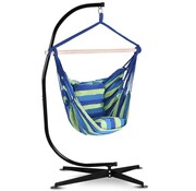 Coast Chaise suspendue - Coast - balançoire suspendue hinggestle avec 2 coussins - Ø50 cm - jusqu'à 120 kg - bleu et vert