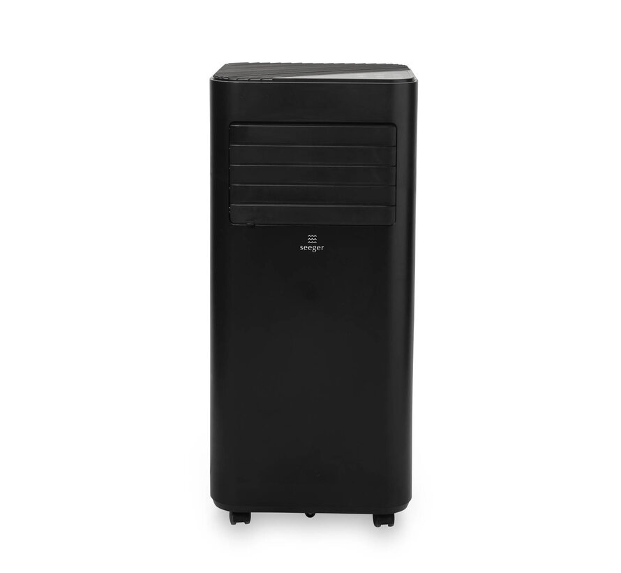 Climatiseur mobile intelligent avec déshumidificateur et WiFi - SEEGER - Kit d'installation inclus - Pour le salon et la chambre - Climatisation - 9000 BTU - SAC9000S-B - Noir