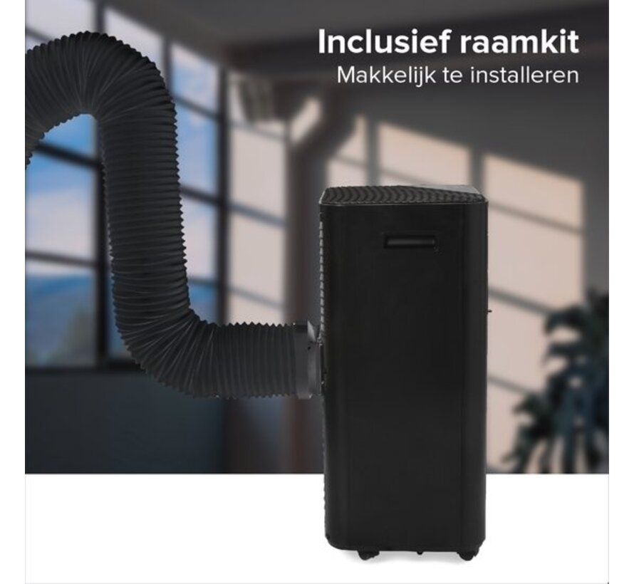 Climatiseur mobile intelligent avec déshumidificateur et WiFi - SEEGER - Kit d'installation inclus - Pour le salon et la chambre - Climatisation - 9000 BTU - SAC9000S-B - Noir