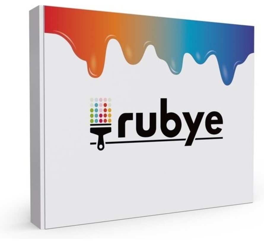 Rubye® Painting By Number Adults - Chat coloré - Peinture et pinceaux inclus - Canvas Painting canvas - Colour by Number - 40x50cm