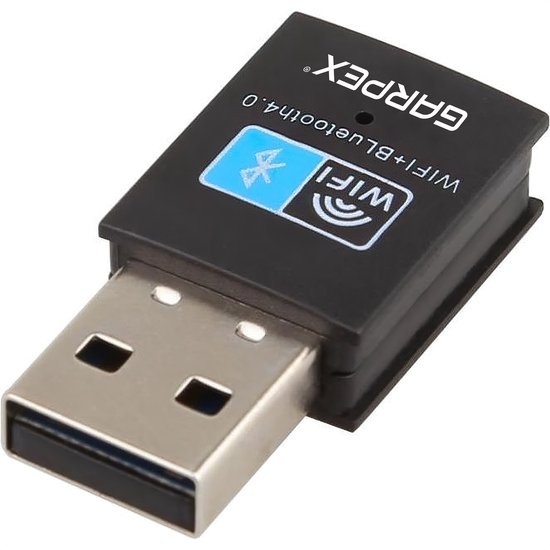 Garpex® Wireless USB WiFi Bluetooth Adapter - Dongle sans fil USB2.0 WiFi BT4.0 Adapter