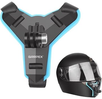 Garpex Garpex® Helmet Mount for Motorbike and Bicycle - Universal - Convient à toutes les caméras d'action - Helmet Strap