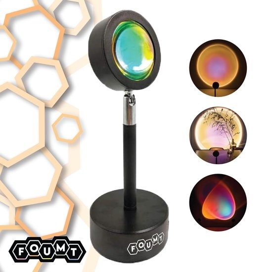Foumt Sunset lamp Sun - Projecteur - Sunset projector lamp - Sunset lamp - Black