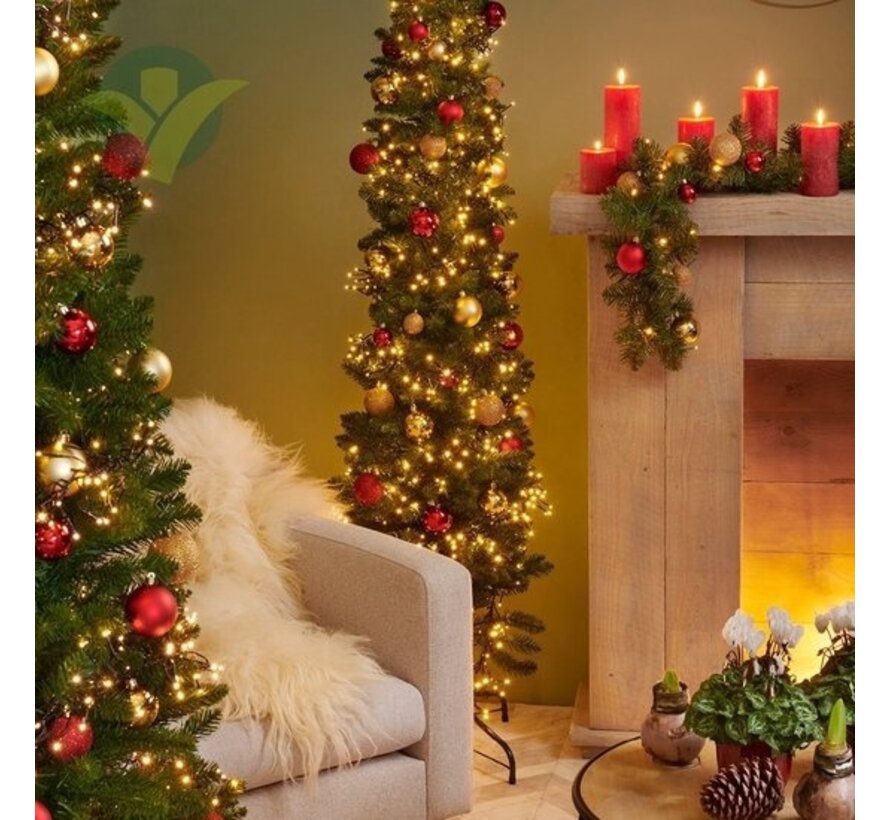 Sapin de Noël Treb Classic Pencil Pine - 180 cm de haut - Sans éclairage