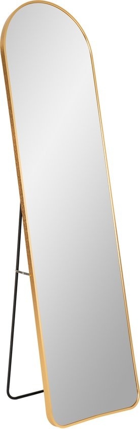 Miroir Madrid - House Nordic - Miroir avec cadre aspect laiton 40x150 cm - Miroir à encastrer