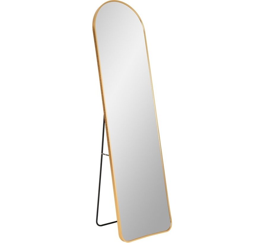 Miroir Madrid - House Nordic - Miroir avec cadre aspect laiton 40x150 cm - Miroir à encastrer