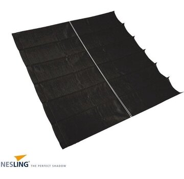 NESLING Nesling harmonica tissu d'ombrage 290x300 cm - noir
