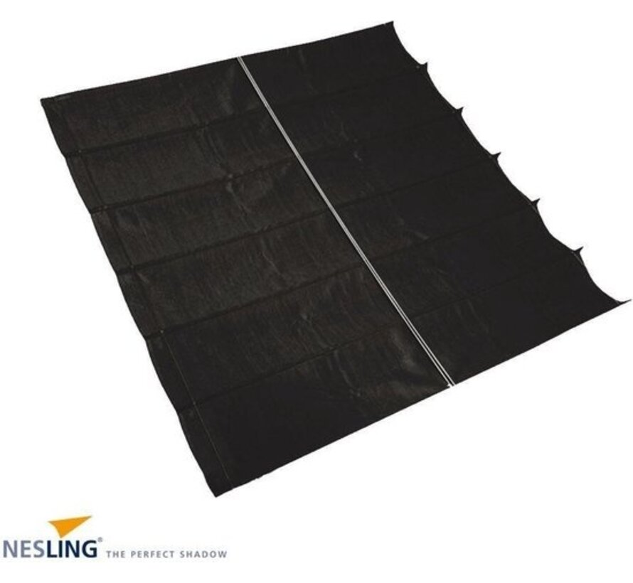 Nesling harmonica tissu d'ombrage 290x300 cm - noir