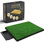 Toivo Dog Toilet Artificial Grass - Black - Odour Repellent - 62 x 49 x 6.6 CM - Dog Toilet Outdoor - Sleep Training Dog - Puppy Pads - Animal Toilet