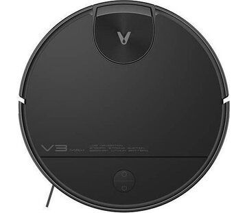 Viomi Xiaomi Viomi V3 MAX - Noir - Robot aspirateur avec fonction de nettoyage