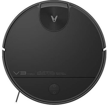 Viomi Xiaomi Viomi V3 MAX - Noir - Robot aspirateur avec fonction de nettoyage