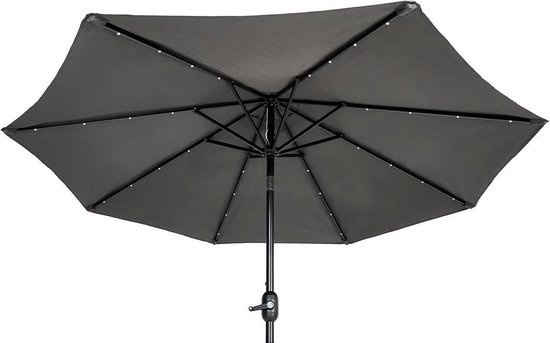 Feel Furniture - Parasol LED - 2,7 mètres - Gris foncé