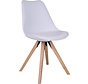 House Nordic Bergen - set de 2 chaises de salle à manger chêne - blanc