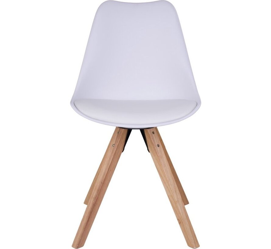 House Nordic Bergen - set de 2 chaises de salle à manger chêne - blanc