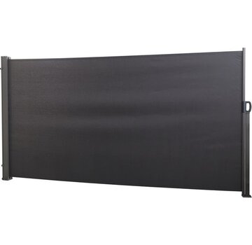 Lifa garden Brise-vent rétractable Lifa Garden - Pare-soleil noir - Brise-vue enroulable - Fonction d'enroulement - Résistant aux intempéries et aux UV - Matériel de montage inclus - 160 x 300 cm