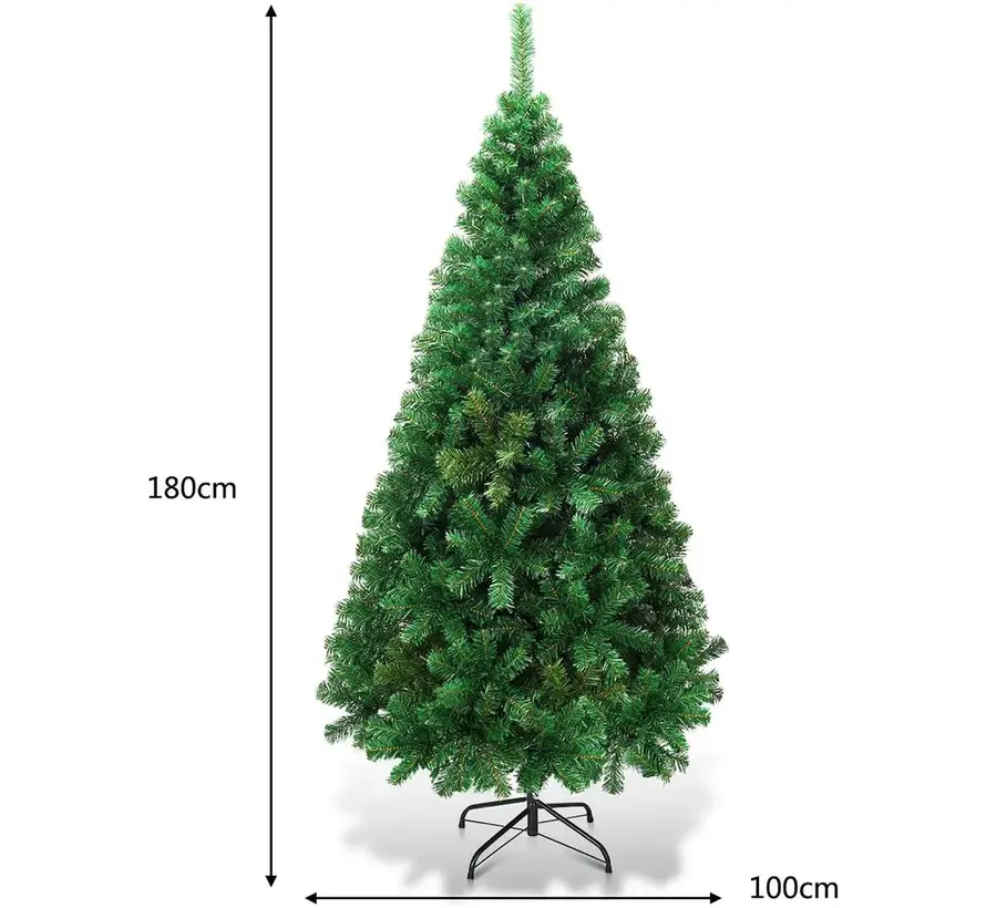 Coast Sapin de Noël Artificiel Sapin de Noël avec pied en métal 150-240 cm vert-180 cm
