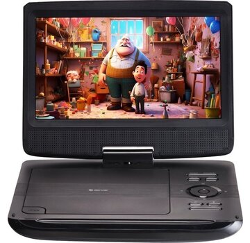 Denver Denver Portable DVD Player Car - 10 inch - Incl. Headrest Holder - USB - Rotatable Screen - Model 2023 - MT1097