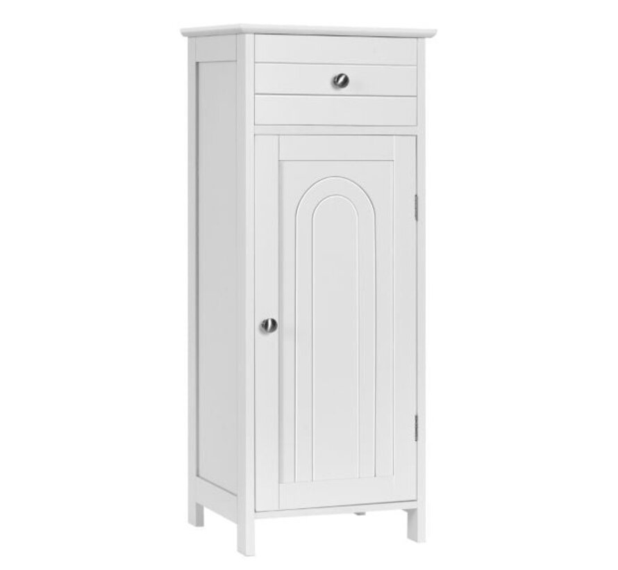 Coast armoire de salle de bain à poser avec tiroir armoire de salle de bain 35,6 x 30,5 x 88 cm blanc