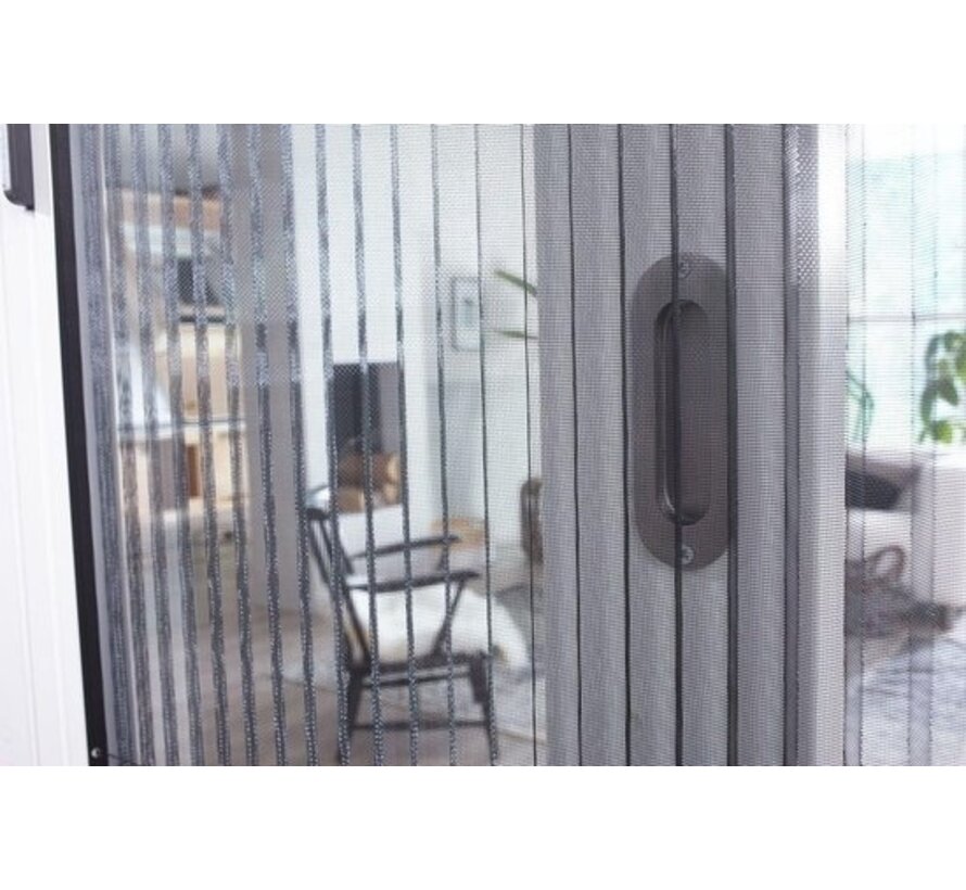 Bruynzeel Porte moustiquaire plissée sur mesure 96x233-236 blanc s900