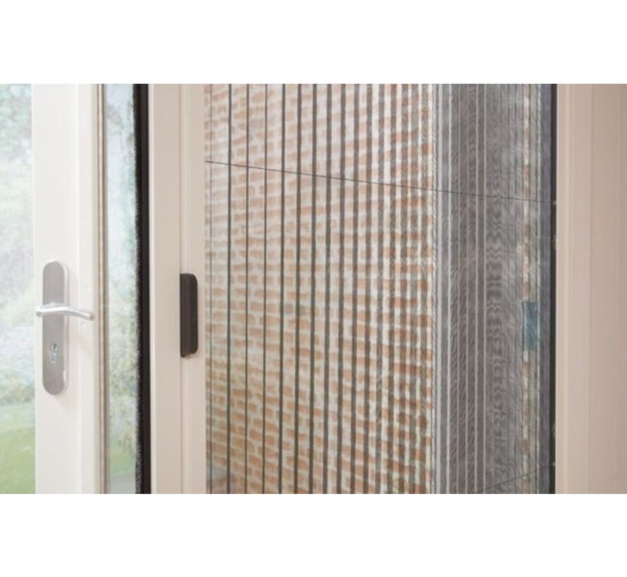 Bruynzeel Porte moustiquaire plissée sur mesure 96x233-236 blanc s900
