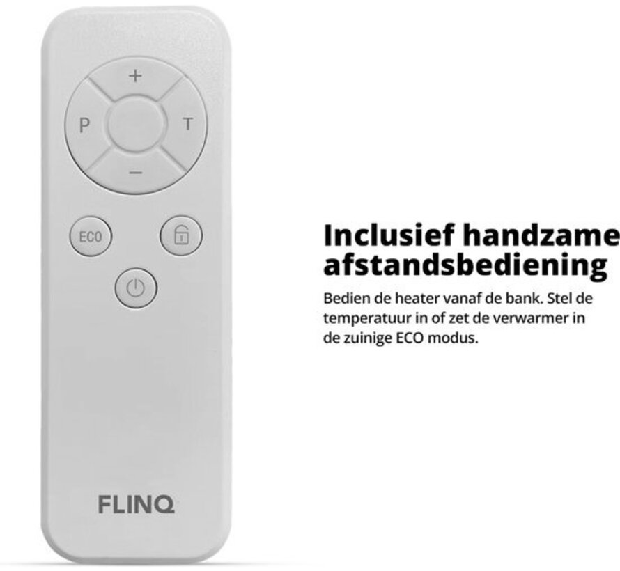 FlinQ Smart Infrared Heating - Chauffage infrarouge - Chauffer le salon - Rayonnement de chaleur direct