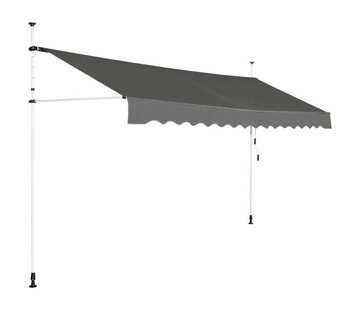 Coast Coast Parasol - Extensible - Imperméable - 395cm de large - Gris