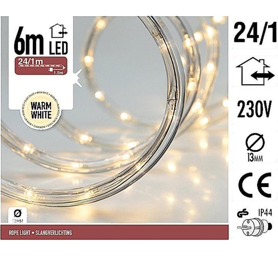 DecorativeLighting LED serpent de lumière - 6 mètres - blanc chaud