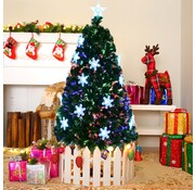 Coast Coast Christmas Tree LED 120/150/210 cm arbre de Noël artificiel avec fibre de verre changeur de couleurs vert-1550 cm