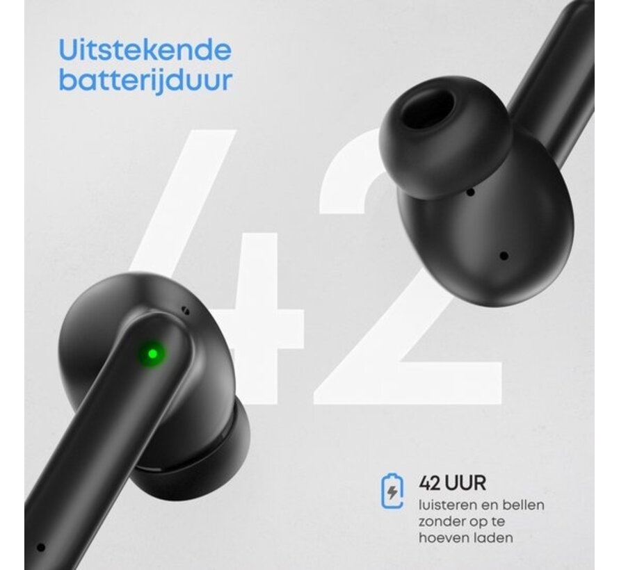 SoundFront Pro Wireless Earbuds - Ecouteurs Bluetooth - Earpods - Convient à Apple et Android - Noir