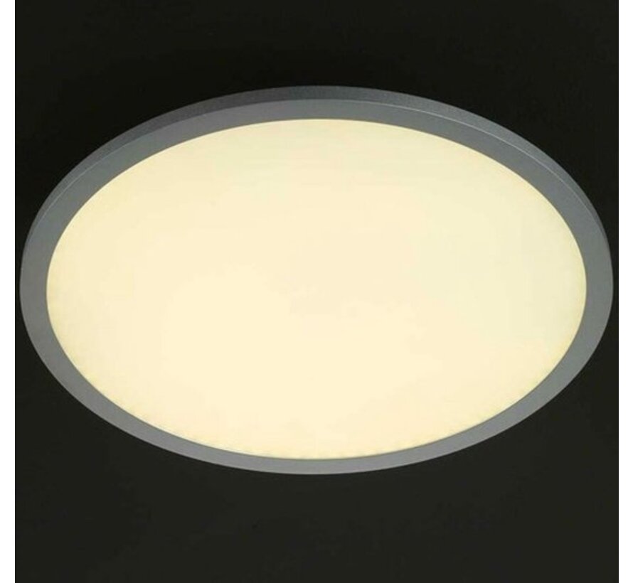 Wofi Plafonnier Linox LED avec RGB 40x5 cm couleur argent