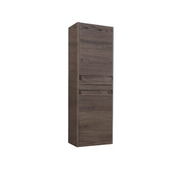 Allibert Allibert Meuble colonne avec 2 portes - 130x35x40 cm - Couleur noisette Barcelone