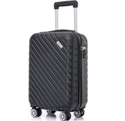 Goliving Goliving Hand Luggage Suitcase with Wheels - Trolley - Lightweight - TSA Lock - Padded Interior - 38 Litres - 55 x 35 x 23 cm - Black