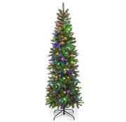 Coast Arbre de Noël artificiel Coast avec lumières LED blanc chaud et multicolores et 648 branches denses 180 cm
