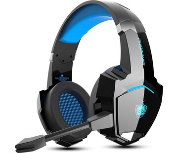 Phoinikas PHOINIKAS G9000 BT Bluetooth Laptop Gaming headset with microphone Over-ear Headphones -Black blue