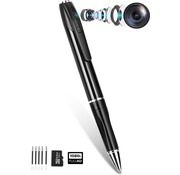 URGOODS Stylo caméra espion - Caméra cachée - Mini caméra - Sécurité - Détection de mouvement - FULL HD 1080P - Avec carte SD 32 GB