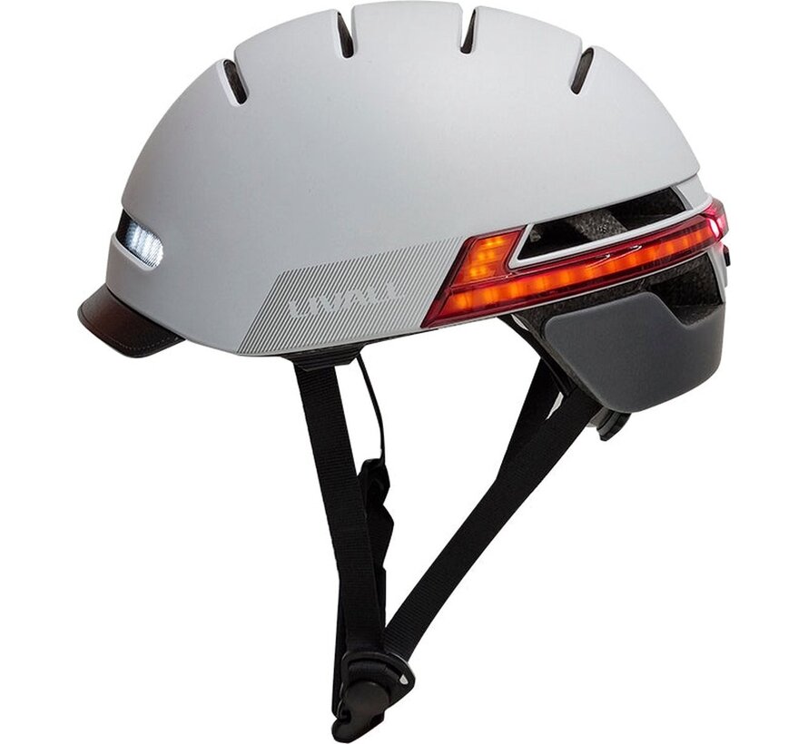 Livall BH51M Neo Black Large - Casque de vélo (intelligent) - Fonction SOS - Indicateurs LED - Éclairage intelligent