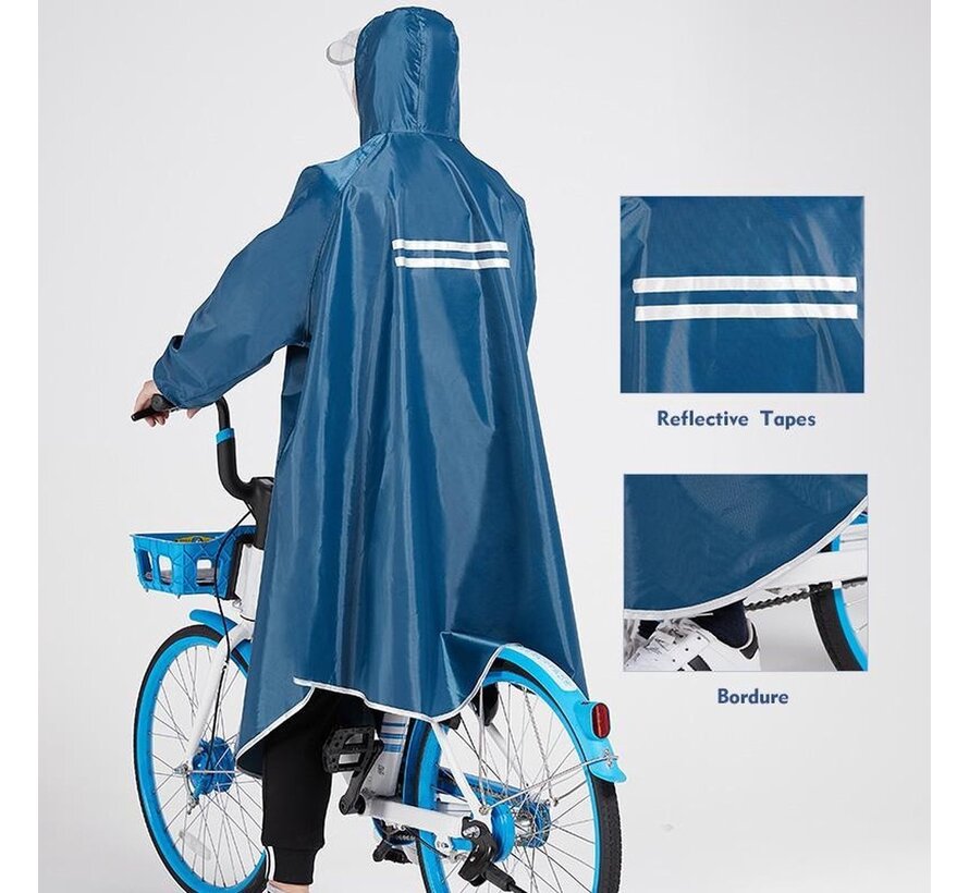 Fuegobird - Poncho Pluie - Vélo Randonnée Moto - Poncho Extérieur - Poncho Qualité - Taille unique - Unisexe Cyan
