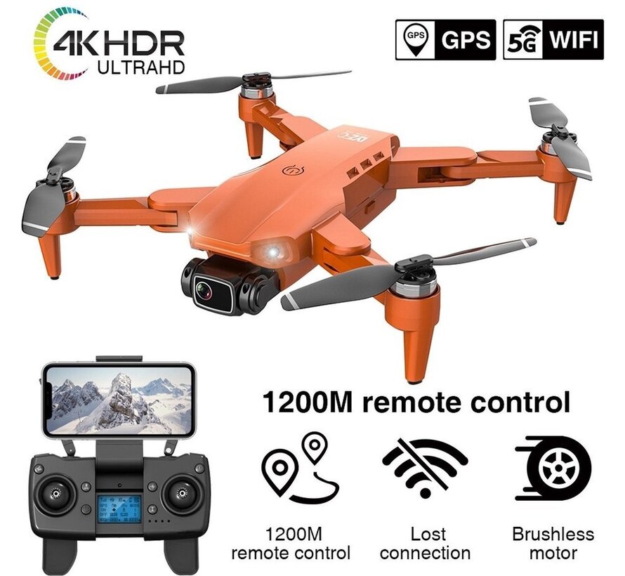 PuroTech L900 PRO Smart Drone avec caméra UHD 4K - Drone avec caméra pour extérieur/intérieur - Double caméra Full HD 4K - Zoom 50x - Wifi 5G - 56 minutes de vol - Photo - Vidéo - Quadcopter - Sac de transport inclus