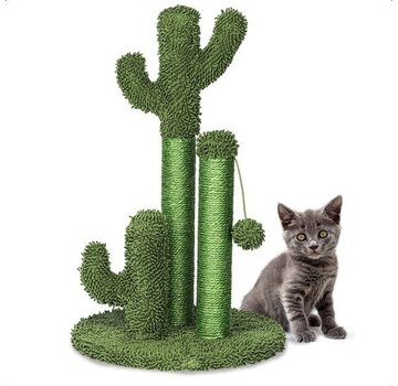 Gopets Gopets griffoir Cactus - griffoir Cactus avec corde - griffoir design moderne - meuble à griffer avec jouet - 33 x 52 cm