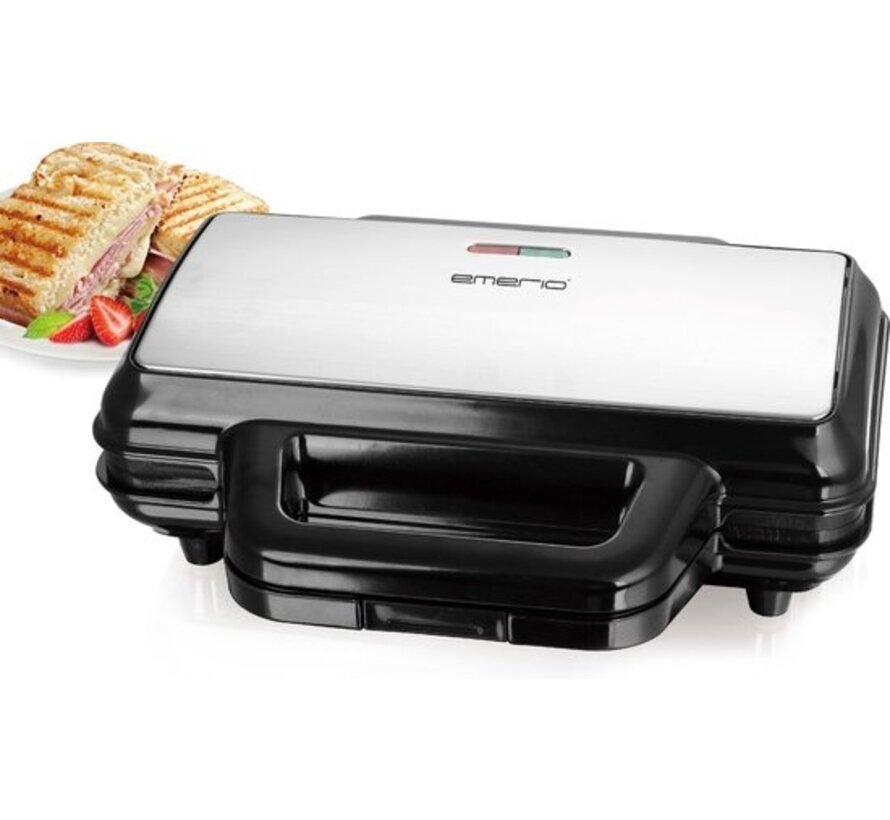 Emerio ST-127527.1 - Appareil à toasti, sans BPA ni PFAS, forme de grande coquille, 900 watts, ST-127527.1