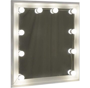 Achaté Achaté Lampe miroir 10 pièces - Eclairage miroir - 3 types de lumière LED - Dimmable jusqu'à 5 niveaux - Lampe miroir