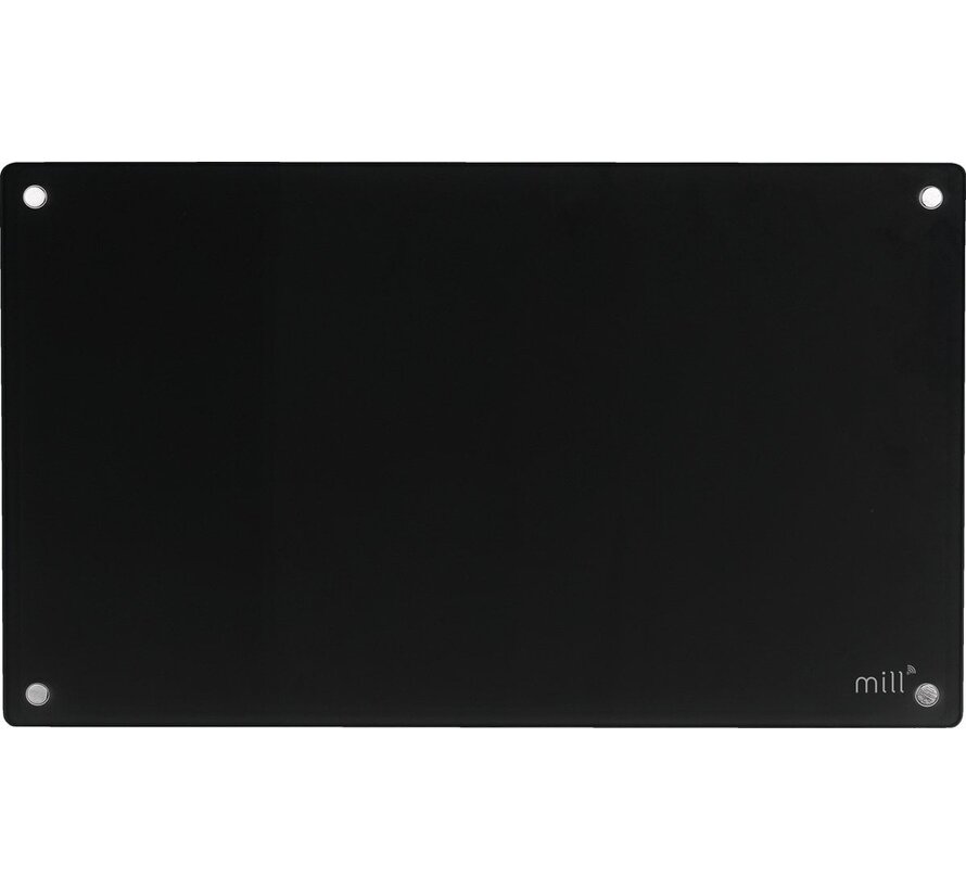 MILL GL600WIFIB - Panneau chauffant en verre intégré WiFi - 600 watts - noir