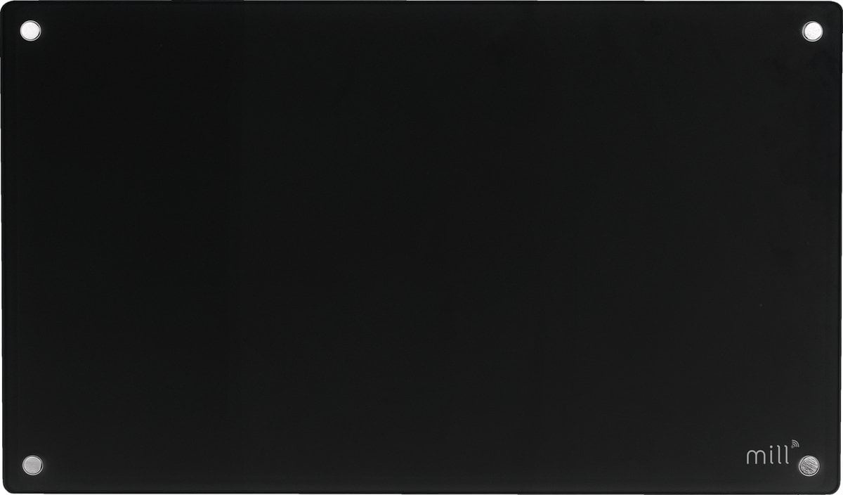 MILL GL600WIFIB - Panneau chauffant en verre intégré WiFi - 600 watts - noir