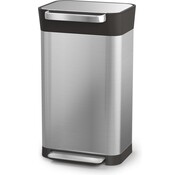 Joseph Joseph Joseph Joseph Poubelle intelligente Titan Slim - acier inoxydable - 30 L - Argent