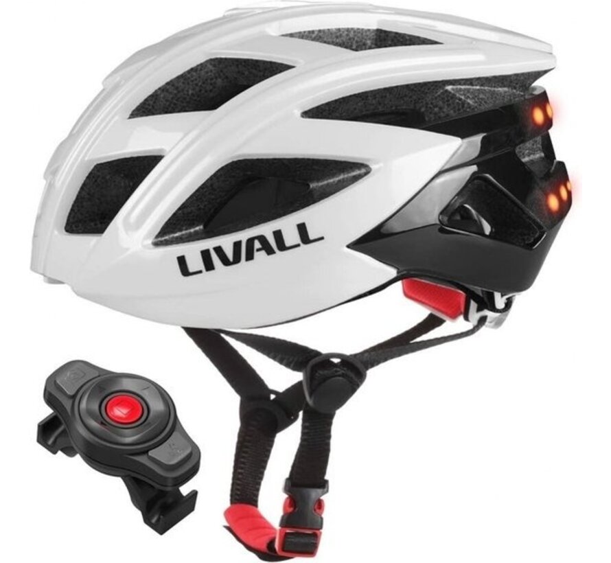 Casque de vélo - Livall - Eclairage intelligent - Fonction SOS - BH60SE NEO - Blanc