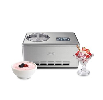 Solis Solis Gelateria Pro Touch 8502 Ice Cream Machine Self Freezing - Machine à glace et yaourtière - Acier inoxydable - Silver