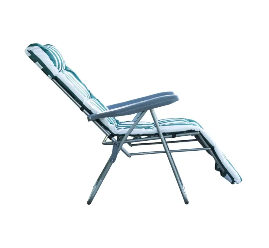 Outsunny 2 x chaise pliante chaise longue inclinable chaise de jardin chaise inclinable rembourrage 01-0710